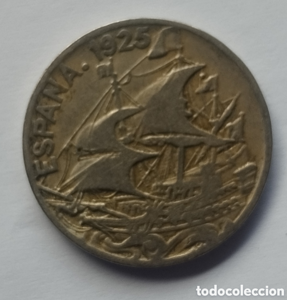 Monedas de Espa&ntilde;a: MONEDA DE 25 C&Eacute;NTIMOS 1925 (FOTO)