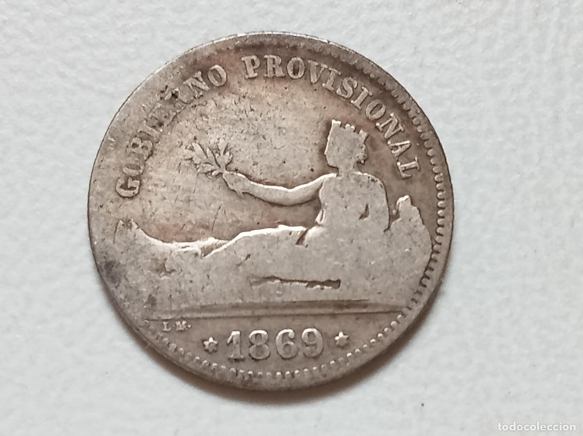 Monedas de Espa&ntilde;a: GOBIERNO PROVISIONAL 1 PESETA 1869 SNM BC
