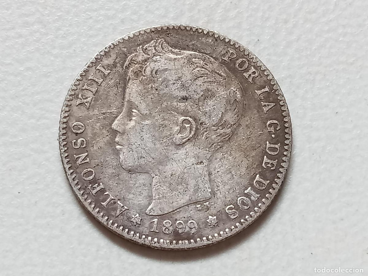 Monedas de Espa&ntilde;a: ALFONSO XIII 1 PESETA PLATA 1899 *(18-9X) SGV BC+