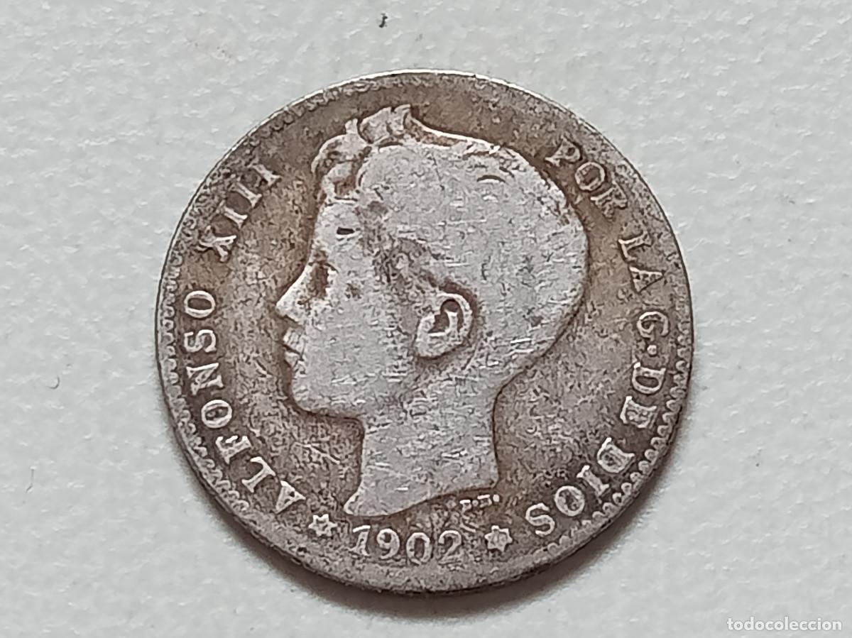 Monedas de Espa&ntilde;a: ALFONSO XIII 1 PESETA PLATA 1902 *(X-X) SMV BC