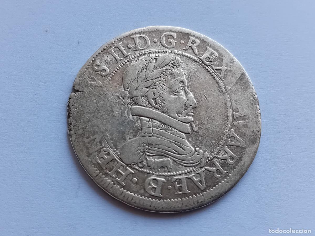 Monedas de Espa&ntilde;a: Reino de Navarra, Enrique II-III de B&eacute;arn, 1583, Plata