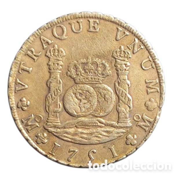 Monedas de Espa&ntilde;a: FERNANDO VI 8 REALES DE PLATA. MEXICO 1751