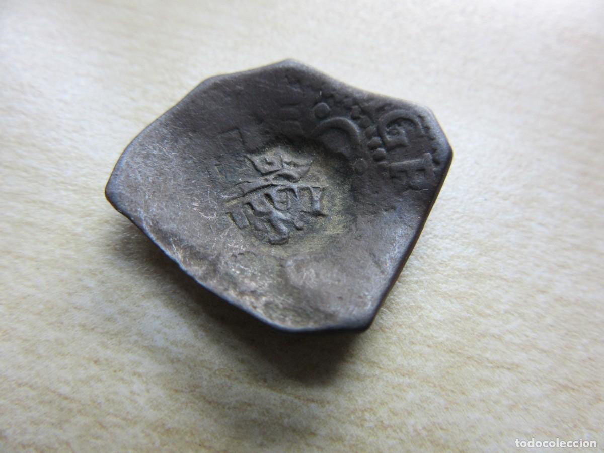 Monedas de Espa&ntilde;a: Moneda resellada por Felipe III como 4 maraved&iacute;s en Sevilla en 1602