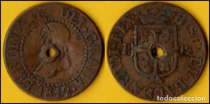 Monedas de Espa&ntilde;a: 1812 - ESPA&Ntilde;A - FERNANDO VII - 12 DINEROS - C # L 51 - MALLORCA