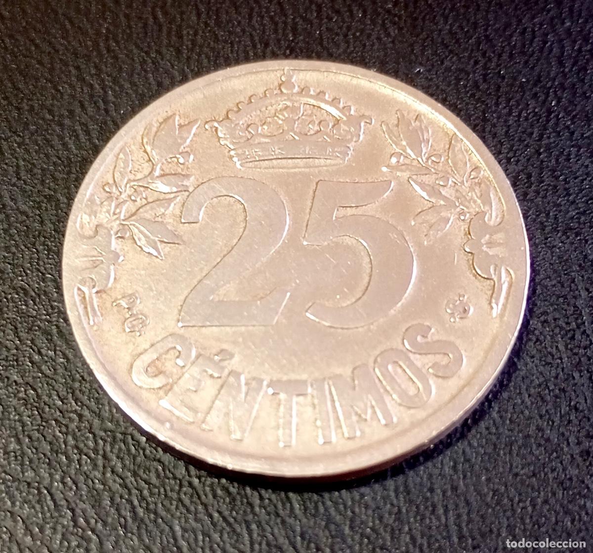 Monedas de Espa&ntilde;a: MONEDA 25 C&Eacute;NTIMOS. 1925. ESTADO COMO SE VE EN LAS IM&Aacute;GENES. #1