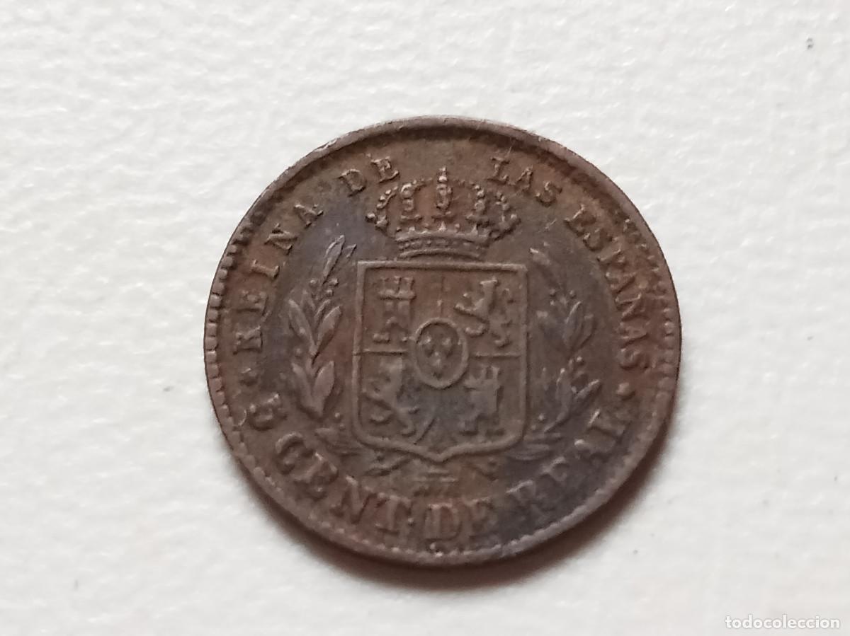 Monedas de Espa&ntilde;a: ISABEL II 5 C&Eacute;NTIMOS DE REAL 1857 SEGOVIA MBC-