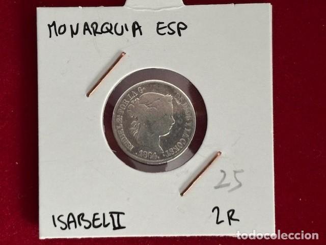 Monedas de Espa&ntilde;a: Isabel II , 2 Reales, 1864 Madrid