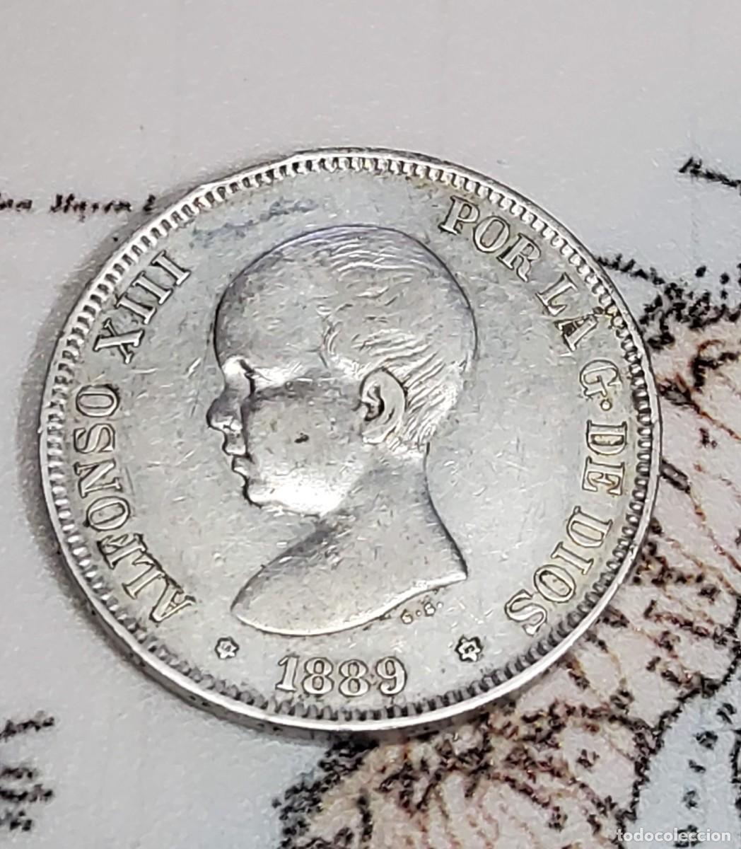 Monedas de Espa&ntilde;a: 5 pesetas de Espa&ntilde;a de 1890 estrella 90 MPM. MUY BUEN ESTADO DE CONSERVACION