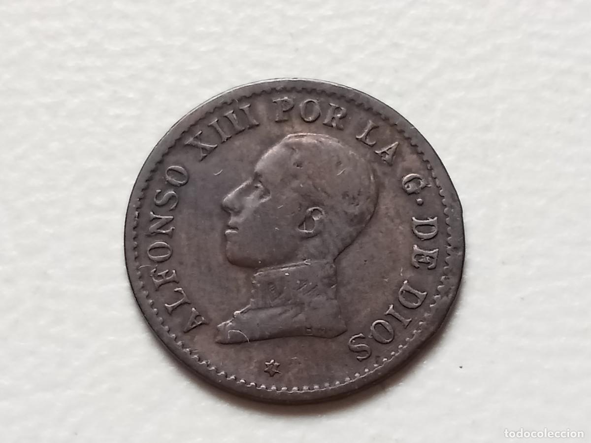Monedas de Espa&ntilde;a: ALFONSO XIII 1 C&Eacute;NTIMO 1912 *2 PCV MBC-