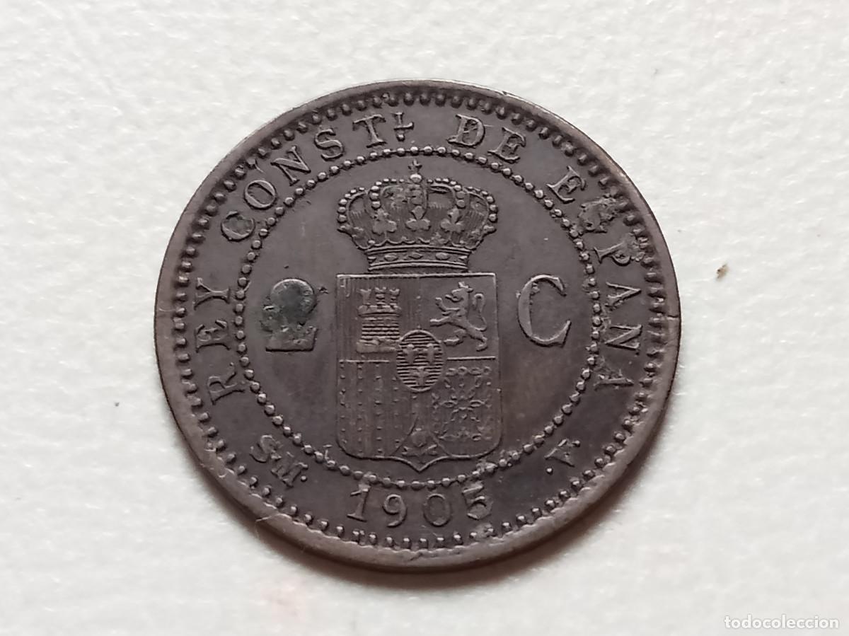 Monedas de Espa&ntilde;a: ALFONSO XIII 2 C&Eacute;NTIMOS 1905 *05 SMV MBC+