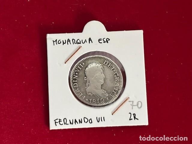 Monedas de Espa&ntilde;a: Fernando VII, 2 Reales Cadiz 1812,