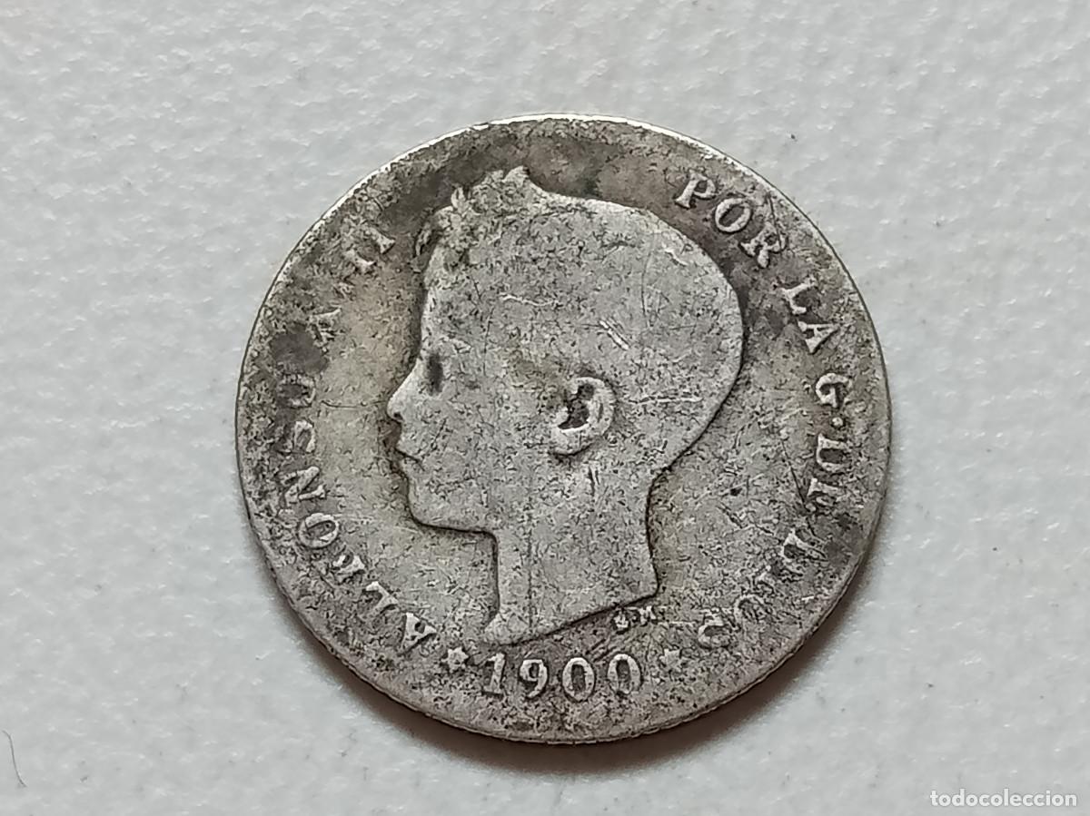 Monedas de Espa&ntilde;a: ALFONSO XIII 50 C&Eacute;NTIMOS PLATA 1900 *(X-X) SMV BC