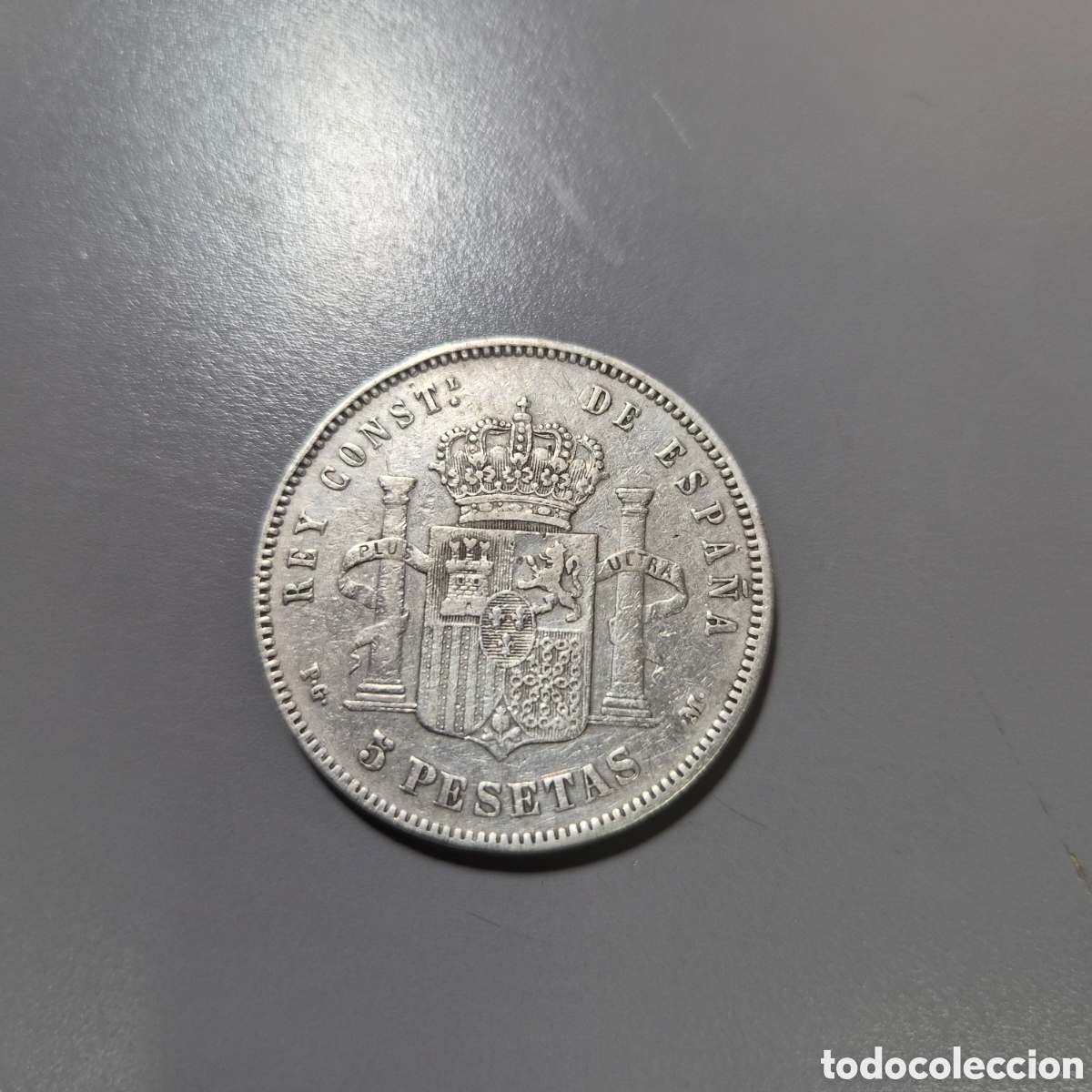Monedas de Espa&ntilde;a: Moneda de 5 pesetas plata a&ntilde;o 1892