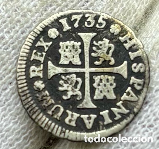Monedas de Espa&ntilde;a: Moneda PLATA 1/2 Real 1735 Madrid FELIPE V