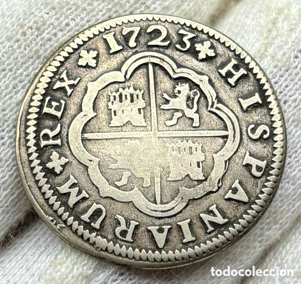 Monedas de Espa&ntilde;a: Moneda PLATA 2 Reales 1723 Sevilla. FELIPE V