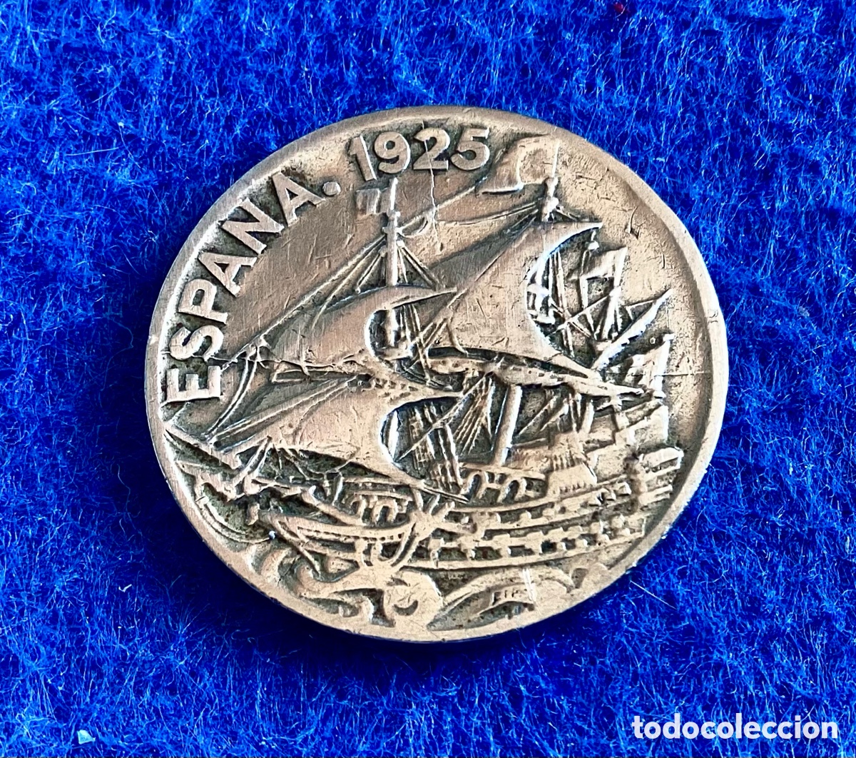 Monedas de Espa&ntilde;a: 25 C&Eacute;NTIMOS 1925 (CARABELA) MUY BELLA - CONSERVACI&Oacute;N EXCELENTE