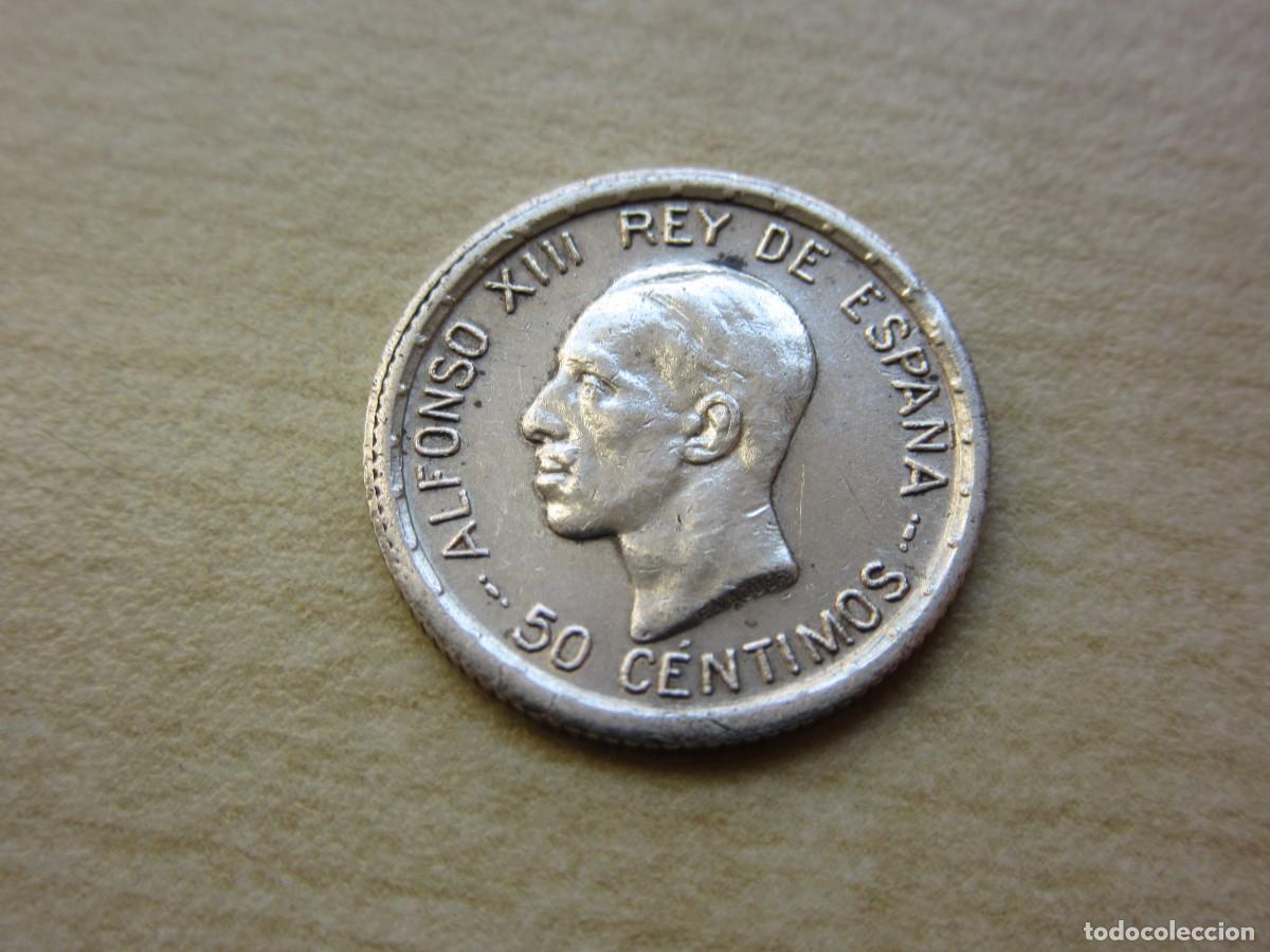 Monedas de Espa&ntilde;a: 50 c&eacute;ntimos de plata de Alfonso XIII Fechado 1926