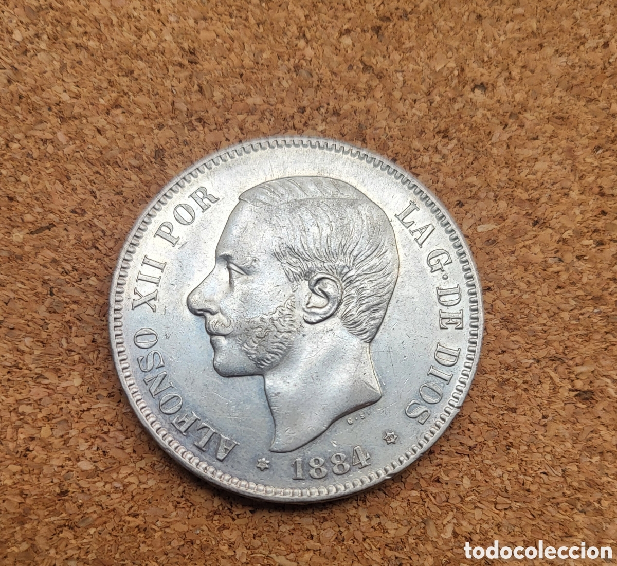 Monedas de Espa&ntilde;a: Alfonso XII EBC++SC- 5 pesetas 1884