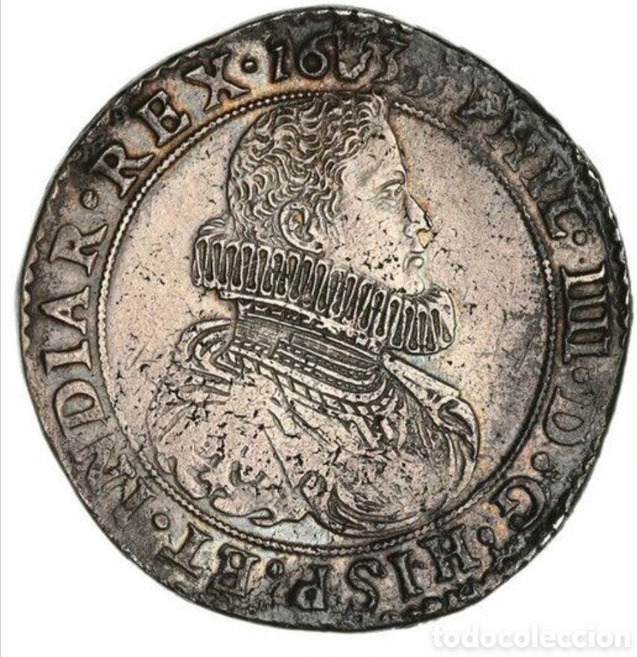 Monedas de Espa&ntilde;a: Ducat&oacute;n de plata reinado de Felipe IV a&ntilde;o 1633 acu&ntilde;ada en Amberes