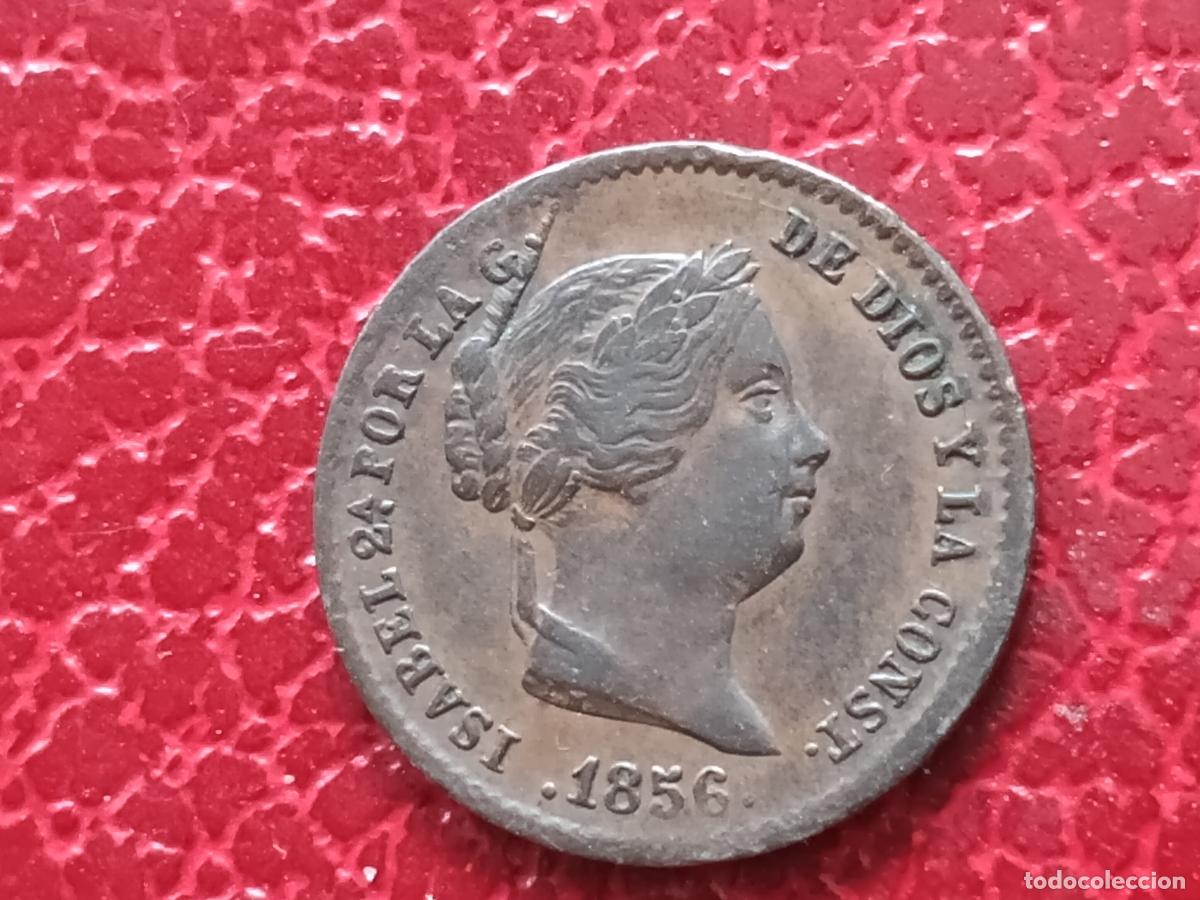 Monedas de Espa&ntilde;a: ISABEL II. 5 C&Eacute;NTIMOS DE REAL. 1856. SEGOVIA