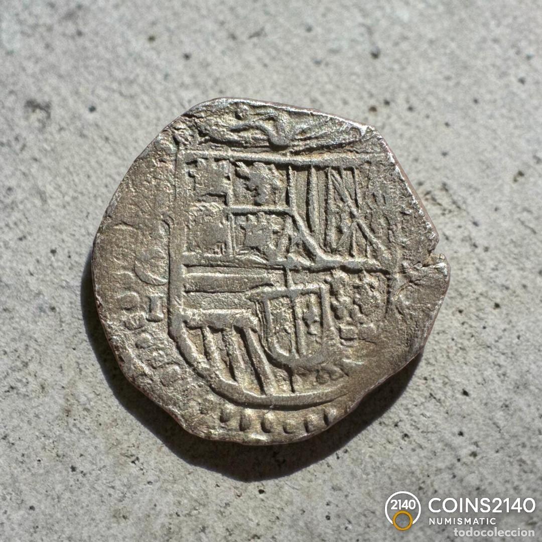 Monedas de Espa&ntilde;a: Felipe II (1566-1598). 1 Real. 1595. Toledo. C. (AC-290). (Jarabo-Sanahuja-A937). 3,01g.