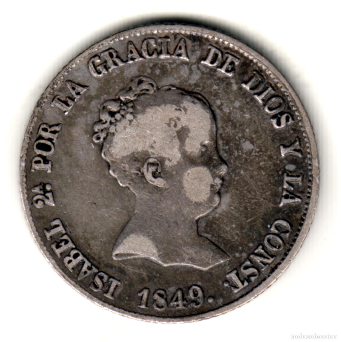 Monedas de Espa&ntilde;a: ESPA&Ntilde;A 4 reales plata 1849 CL. ceca de Madrid - Reina Isabel II