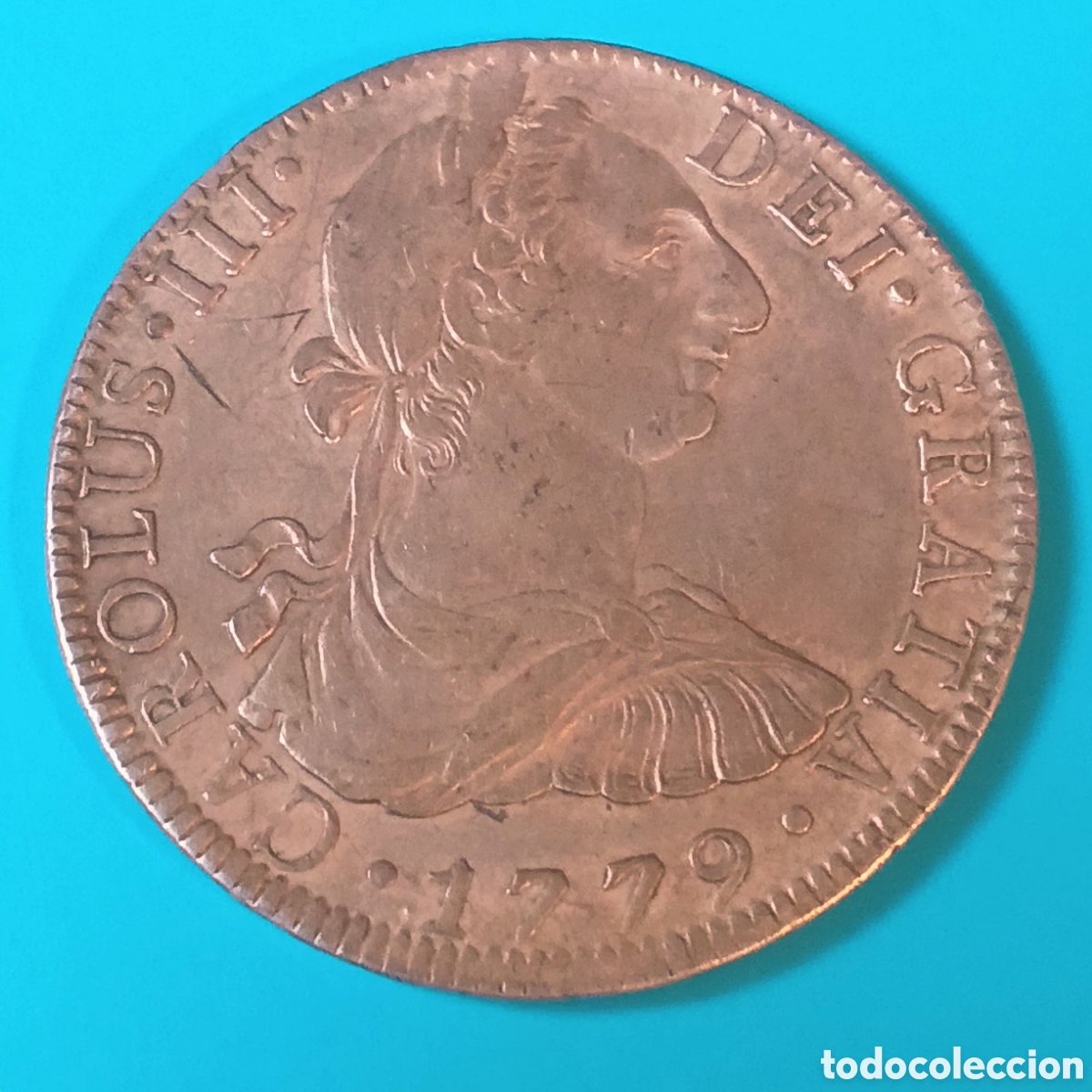 Moedas de Espanha: CARLOS III 8 REALES PLATA 1779 MEXICO FF BONITO EJEMPLAR