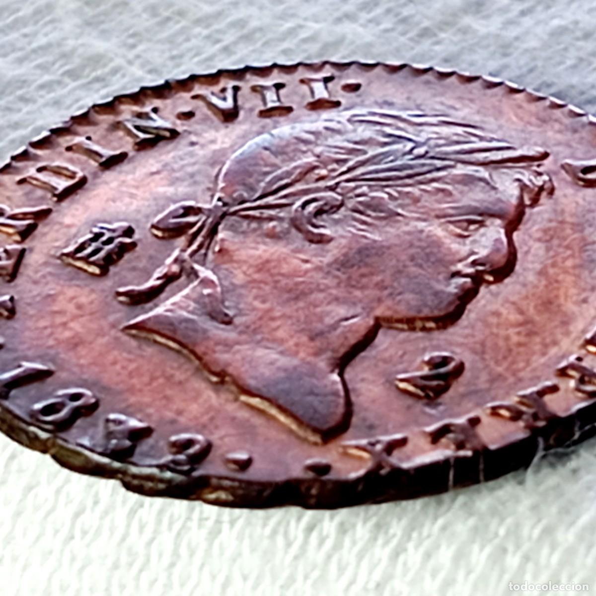 Monedas de Espa&ntilde;a: ⚜️ BBD5 0. Espa&ntilde;a. Fernando VII. Segovia. 2 maraved&iacute;s 1832. 2,25 g