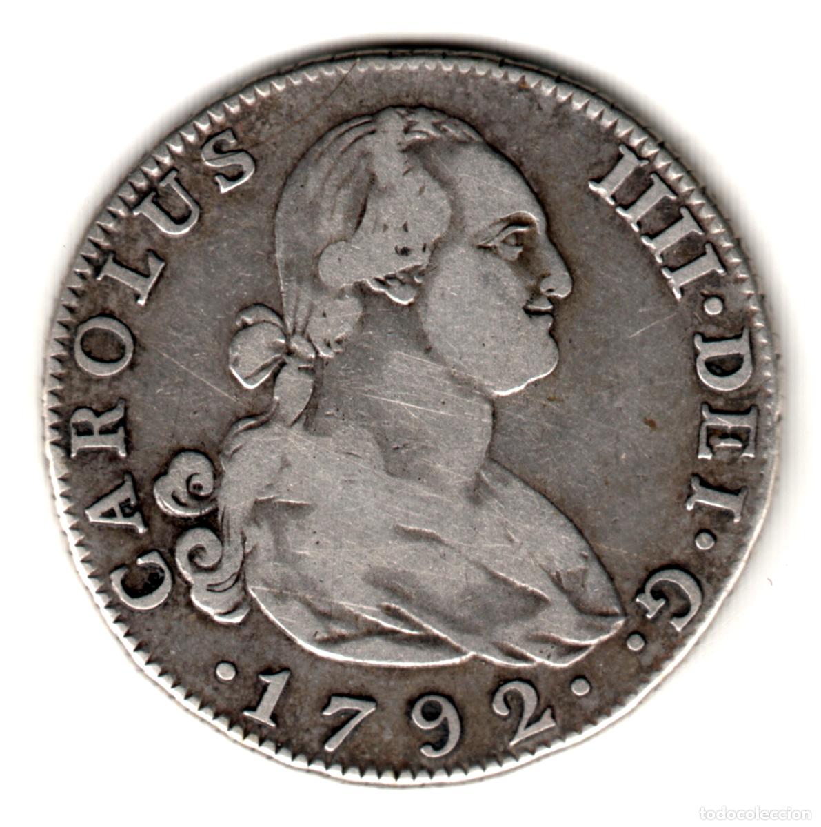 Monedas de Espa&ntilde;a: ESPA&Ntilde;A 4 Reales plata 1792 MF - Madrid Rey Carlos IV