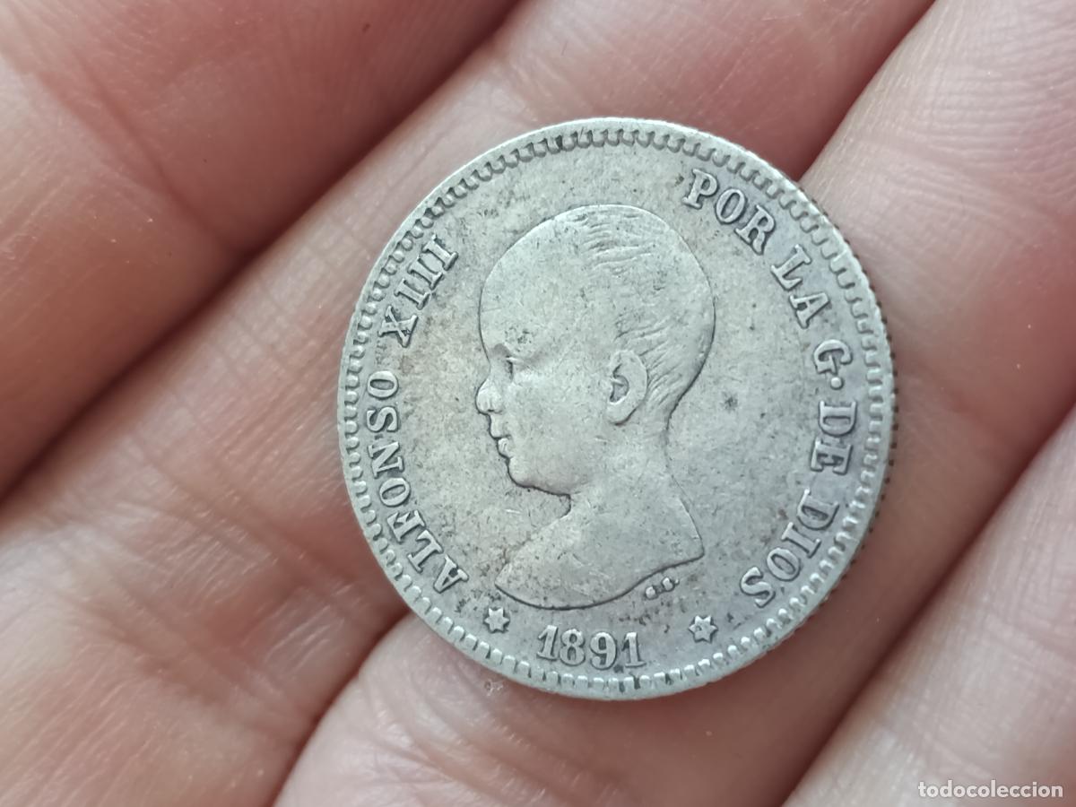 Monedas de Espa&ntilde;a: PESETA DE PLATA DE 1891