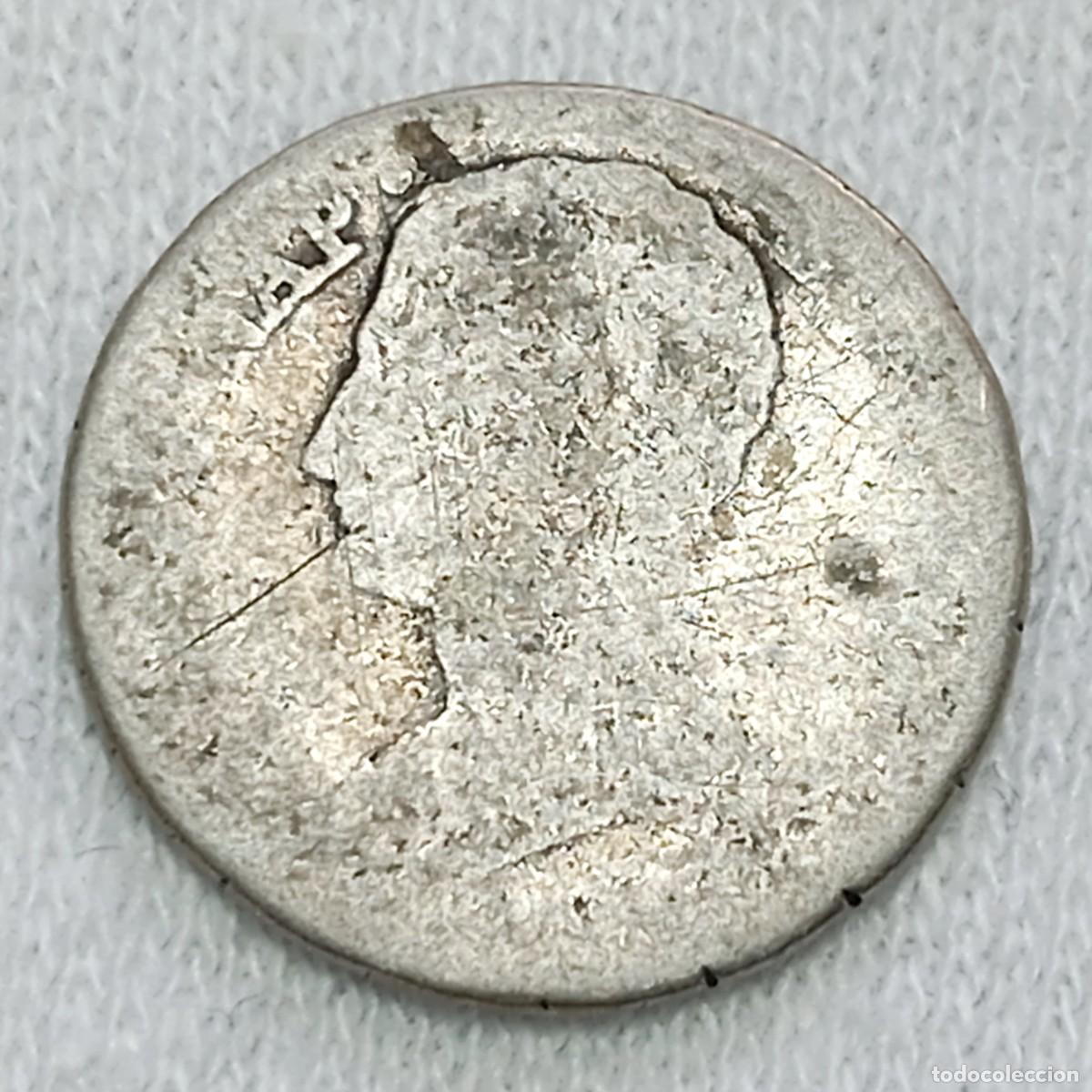 Monedas de Espa&ntilde;a: ⚜️ BBD6 1. Plata. Escasa. Espa&ntilde;a. Jos&eacute; Napole&oacute;n. [Madrid]. 1 real [1812-1813]. 1,28 g