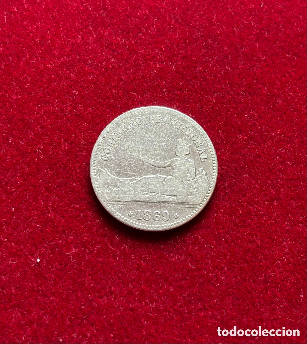 Monedas de Espa&ntilde;a: 1 PESETA 1869 GOBIERNO PROVISIONAL