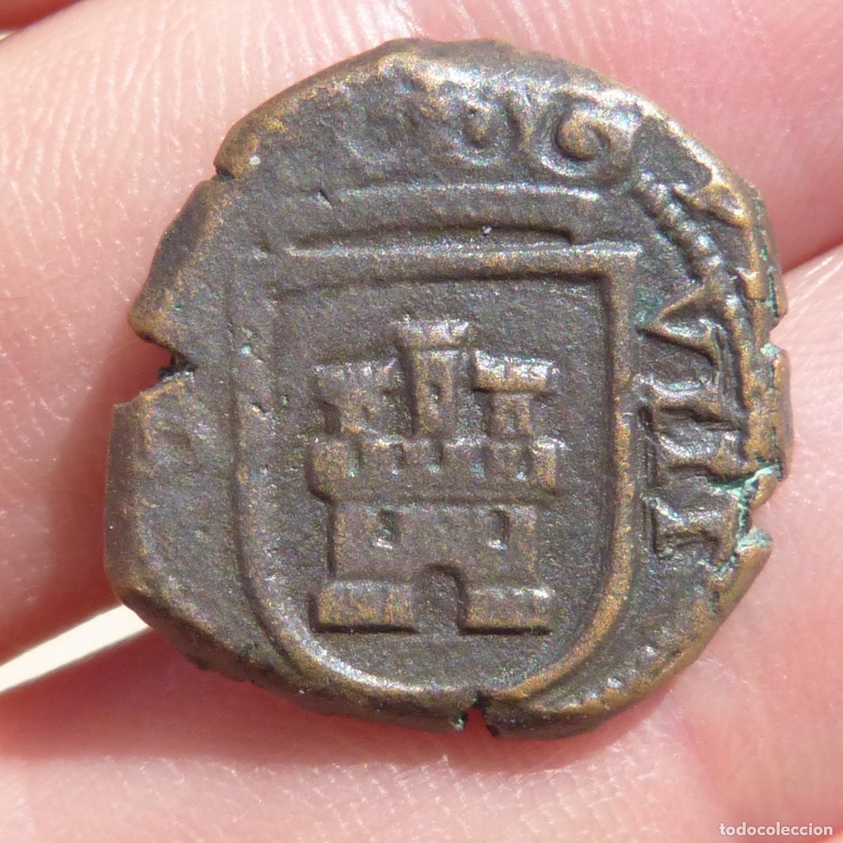 Monedas de Espa&ntilde;a: 8 maravedis 1622, Burgos, 20mm aprox, 6,30gr.