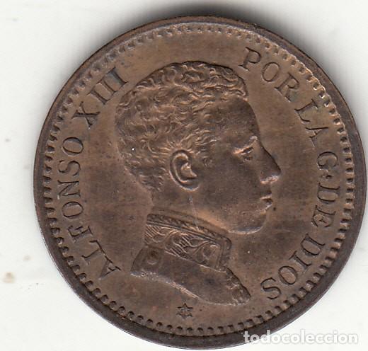 Monedas de Espa&ntilde;a: ALFONSO XIII: 2 CENTIMOS 1905 ESTRELLA 05 / EXCELENTE CONSERVACION