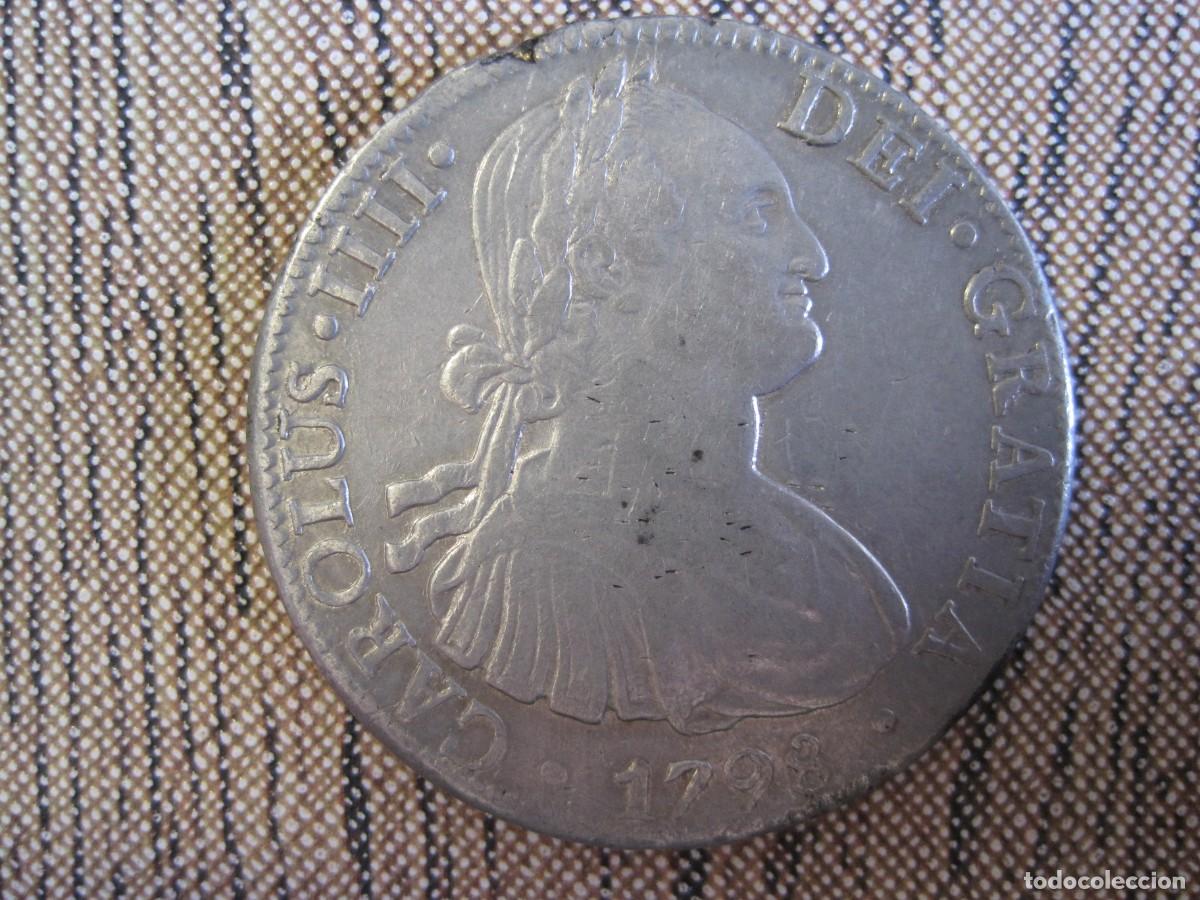 Monedas de Espa&ntilde;a: 8 reales 1798 Carlos IV, M&eacute;xico