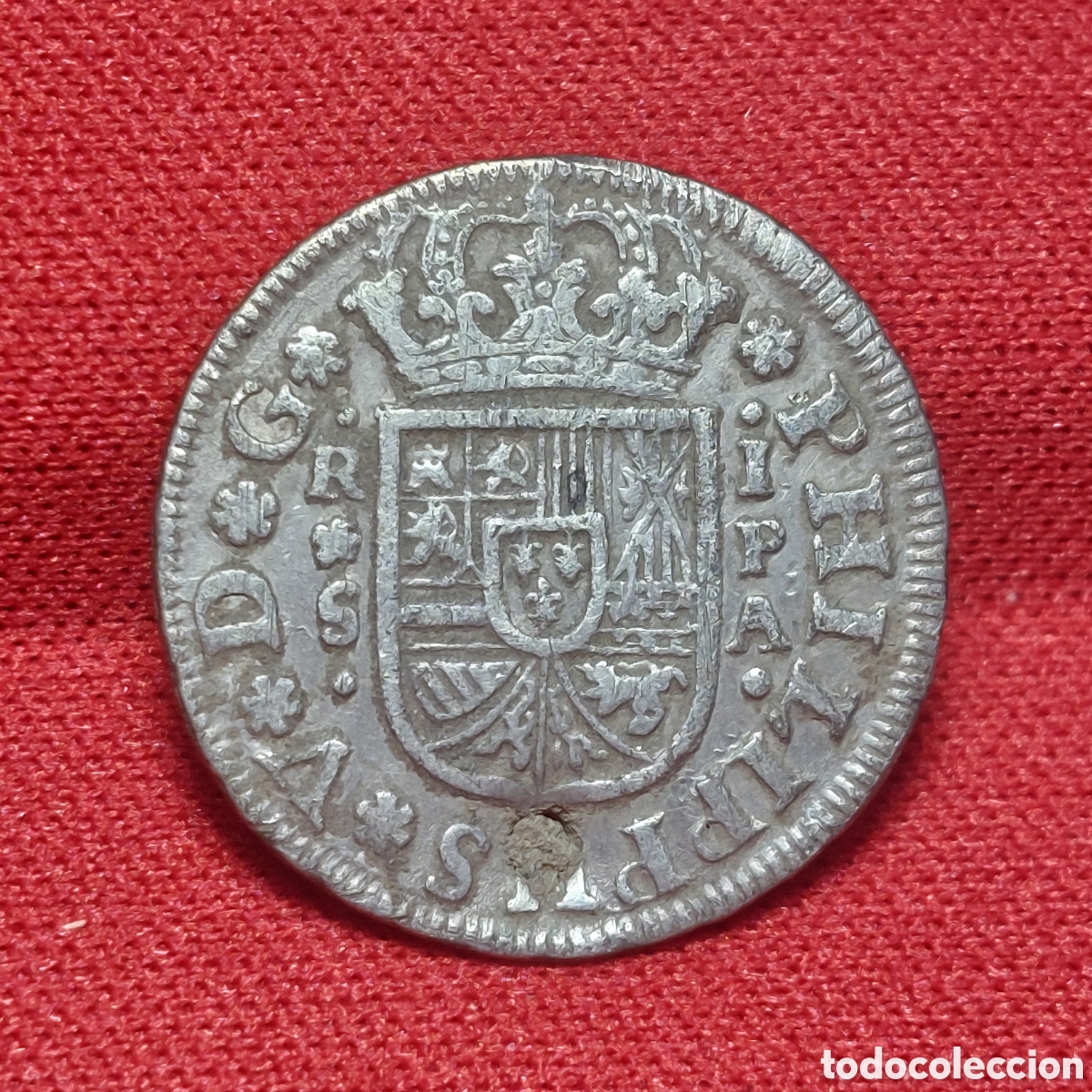 Monedas de Espa&ntilde;a: 1 REAL . FELIPE V. (1733) SEVILLA.