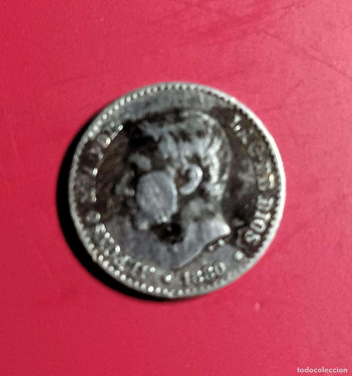 Monedas de Espa&ntilde;a: Moneda de 50 C&eacute;ntimos de Alfonso XII (1880) - Foto 3