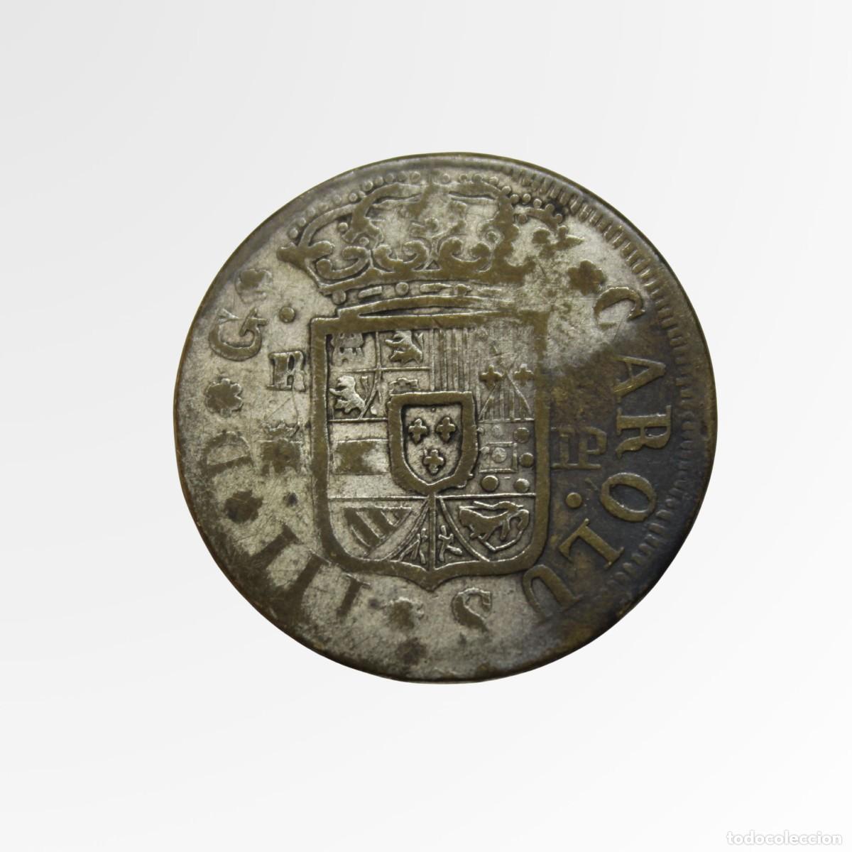 Monedas de Espa&ntilde;a: Moneda 2 Reales Carlos III 1760 Madrid JP Forrada Siglo XVIII Espa&ntilde;a Colonial