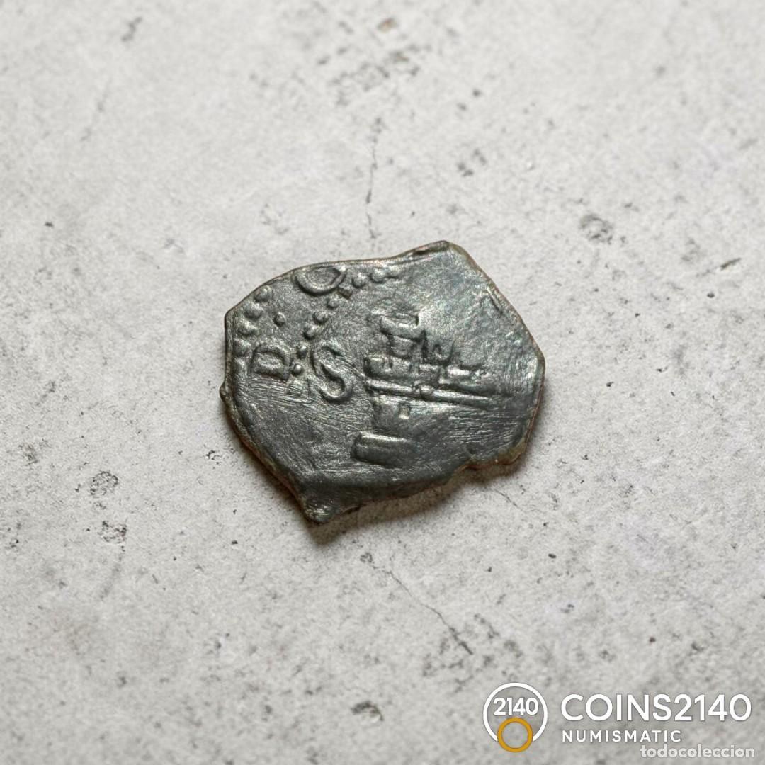 Monedas de Espa&ntilde;a: Felipe III (1598-1621). 2 maraved&iacute;s. 1603. Sevilla. (AC-197). (Jarabo-Sanahuja-D284). Cu. 1,60g.