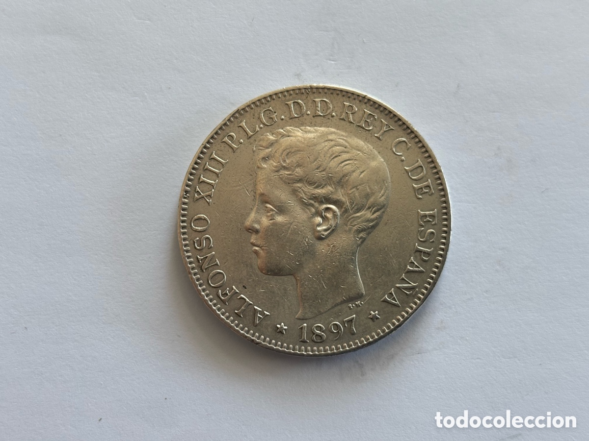 Monedas de Espa&ntilde;a: ALFONSO XIII * 1 PESO 1897 FILIPINAS * PLATA