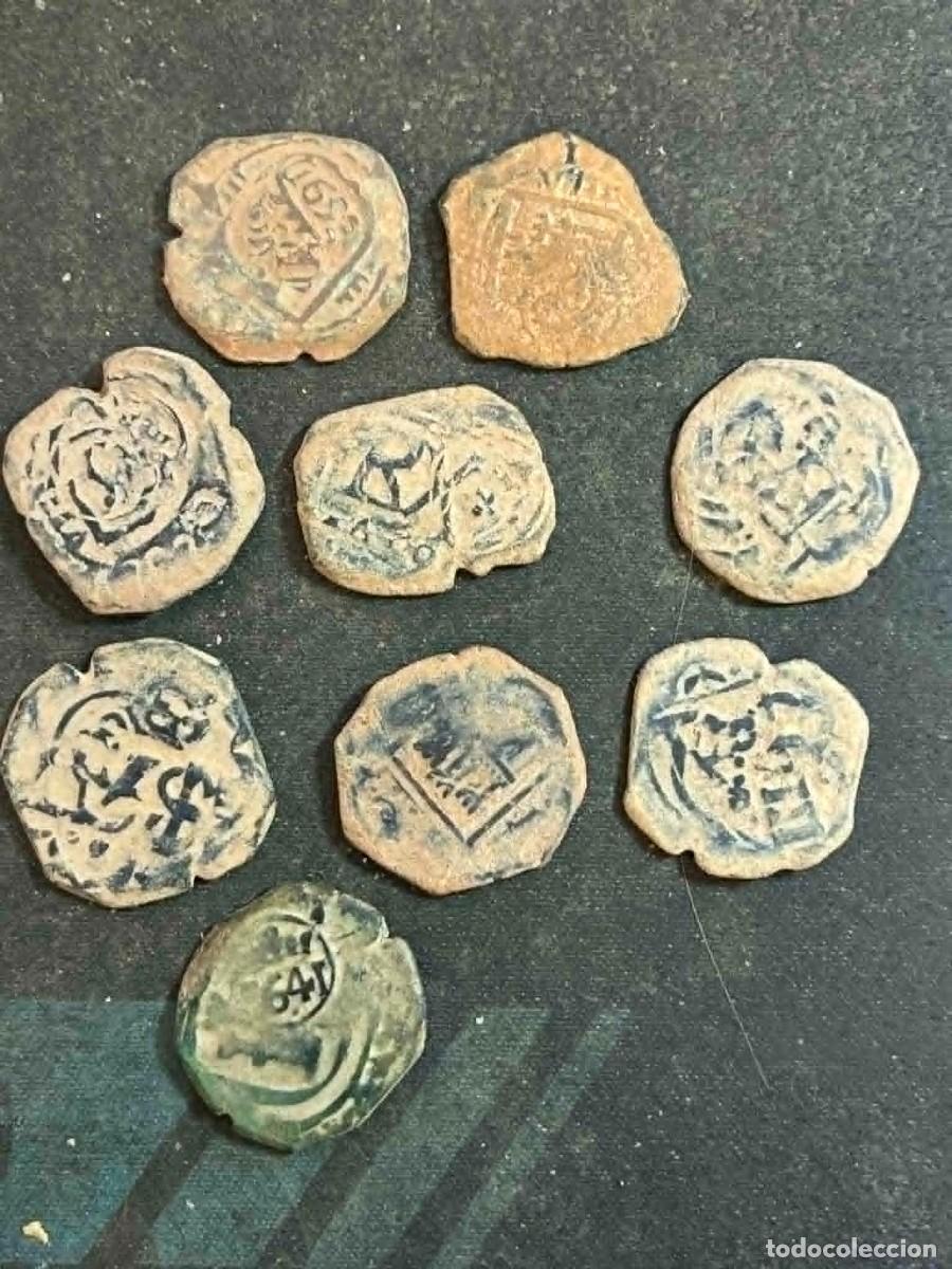 Monedas de Espa&ntilde;a: 9 un, resellos ......