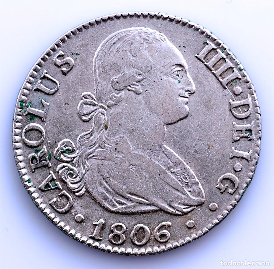 Monedas de Espa&ntilde;a: SC-Spain-Carlos IV. 2 reales 1806 FA. Madrid. MBC+/EBC- Plata 6,1 g.