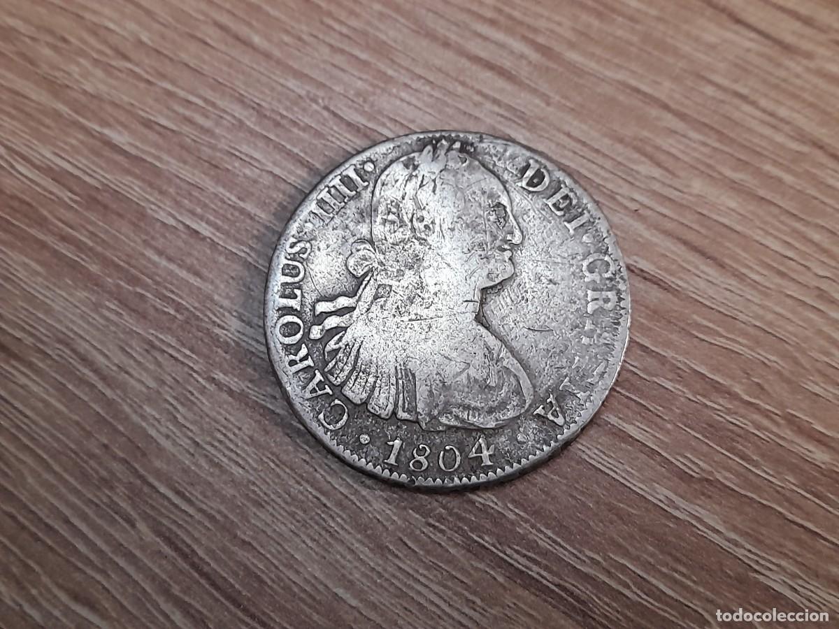 Monedas de Espa&ntilde;a: Carlos IV, 8 Reales 1804, Mexico T.H. Rara, de Naufragio!