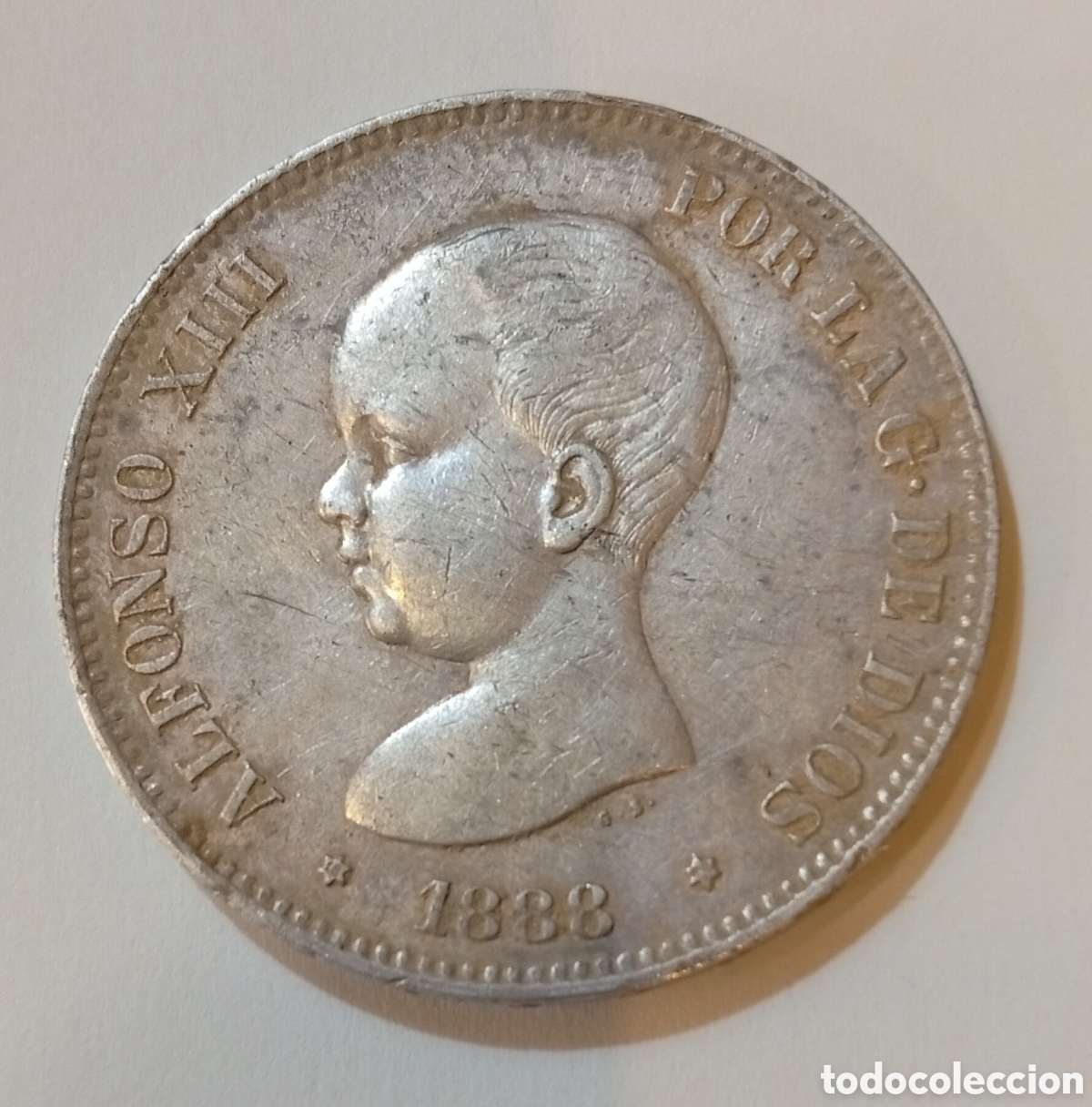 Monedas de Espa&ntilde;a: Plata moneda de 5 pesetas