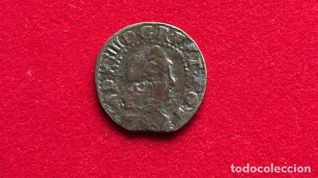 Monedas de Espa&ntilde;a: 1 Sise, Barcelona, 1645, final de riel