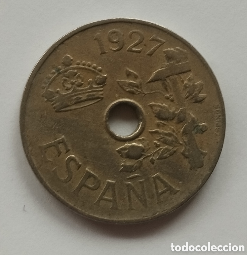 Monedas de Espa&ntilde;a: MONEDA DE 25 C&Eacute;NTIMOS 1927 EN BUEN ESTADO