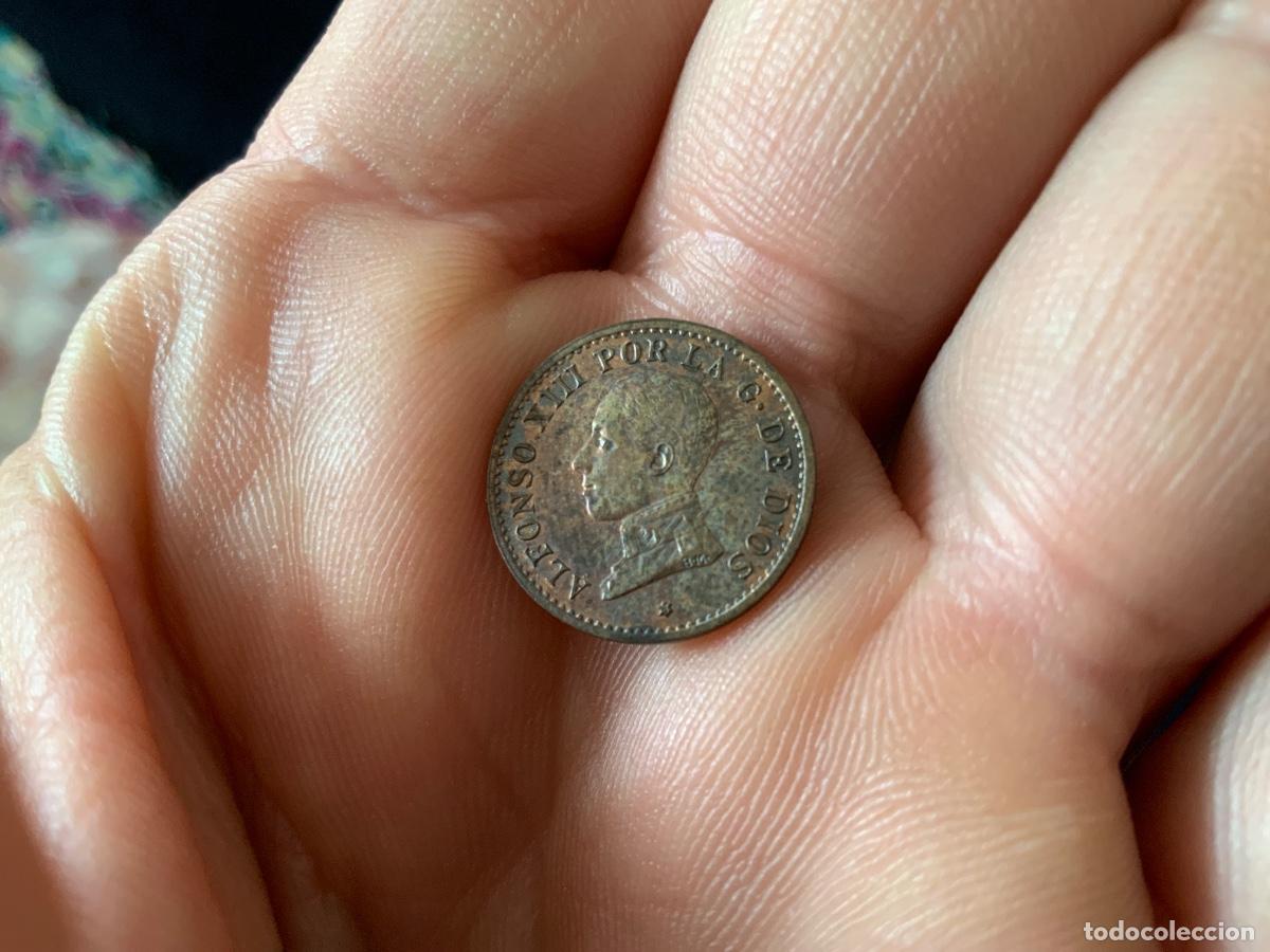 Monedas de Espa&ntilde;a: Moneda de 1 centimo de 1913, Alfonso XIII. 1,06gr. - Foto 1