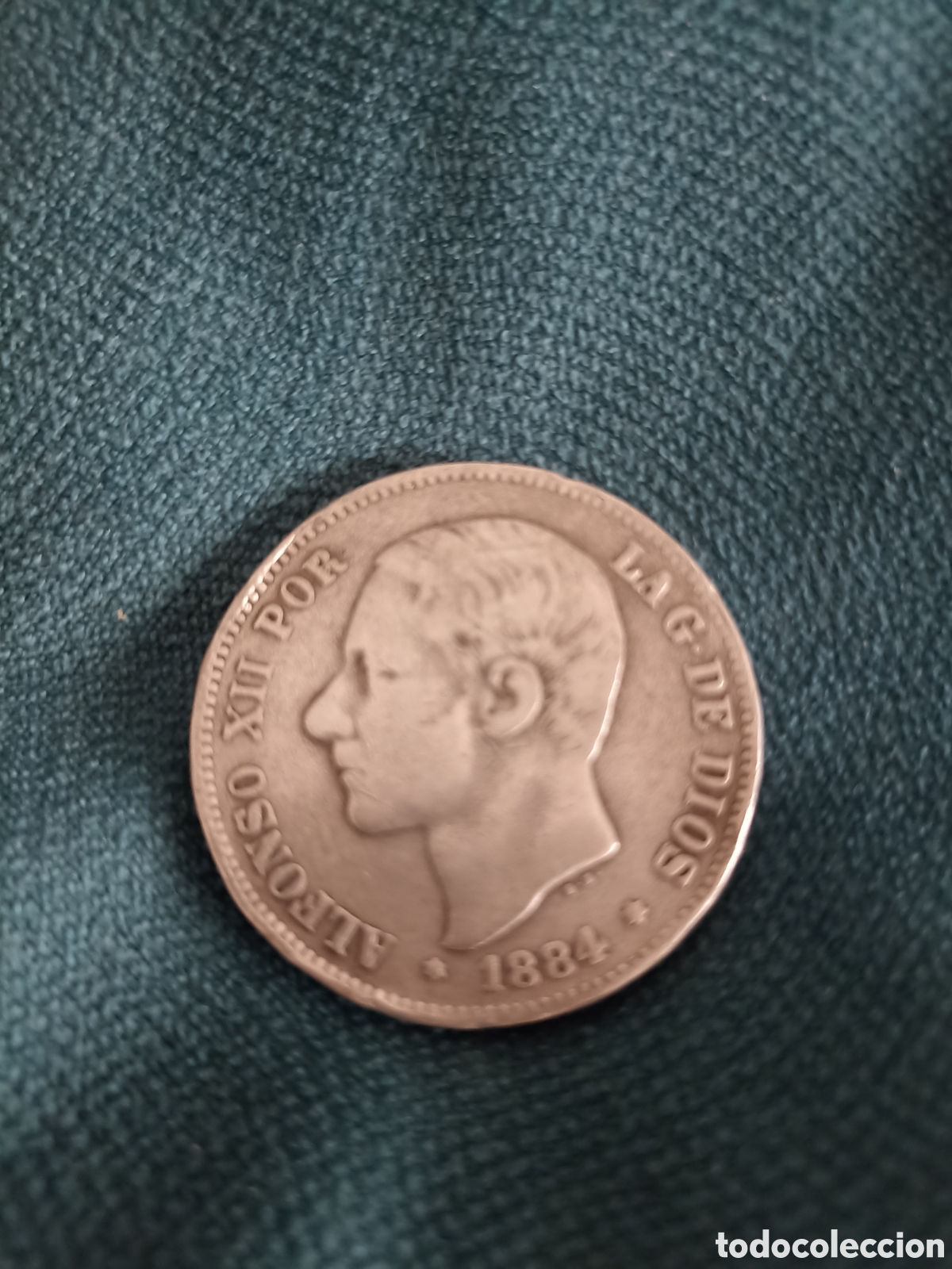Monedas de Espa&ntilde;a: Moneda Alfonso XII a&ntilde;o 1884
