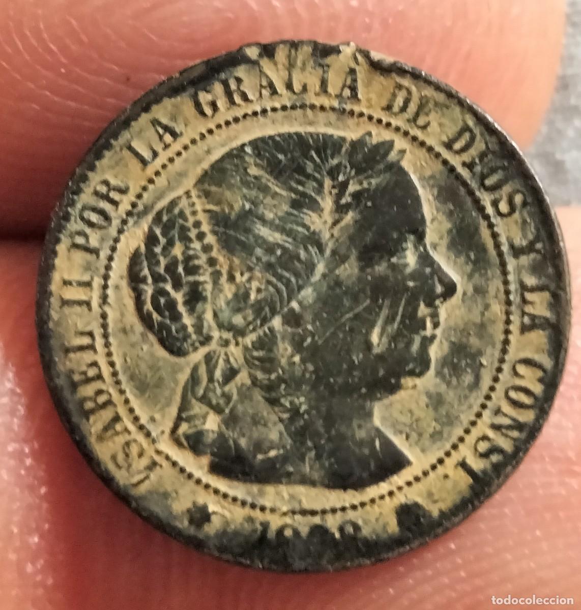 Monedas de Espa&ntilde;a: Espa&ntilde;a. Isabel II. 1/2 Centimo de Escudo. 1868. Sevilla.