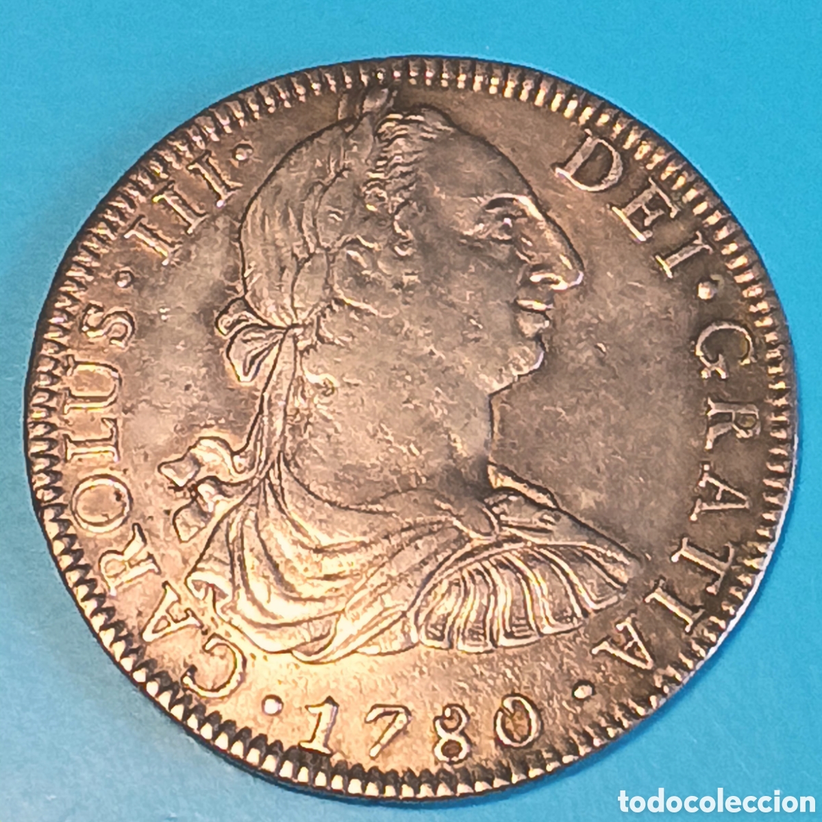 Monedas de Espa&ntilde;a: CARLOS III 8 REALES PLATA 1780 MEXICO FM BONITO EJEMPLAR